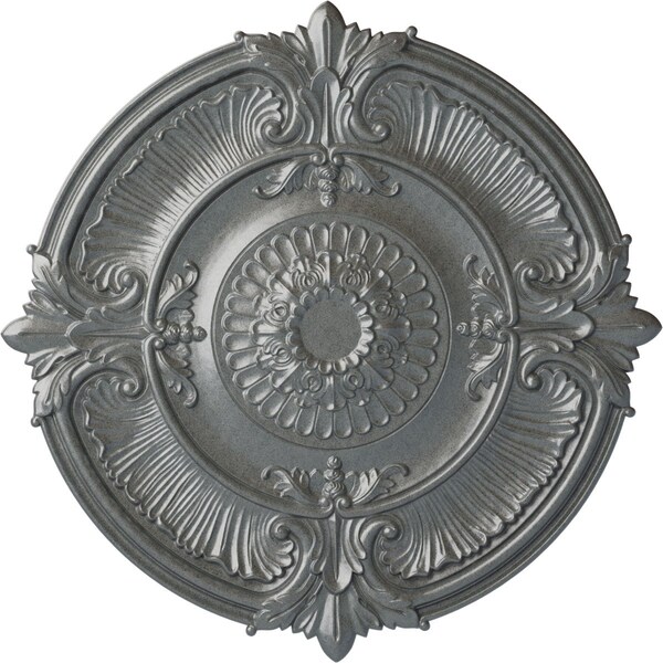 Ekena Millwork Attica Acanthus Leaf Ceiling Medallion (Fits Canopies up to 4 5/8"), 53 1/2"OD x 3 1/2"P, Platinum CM53ATPLS - main